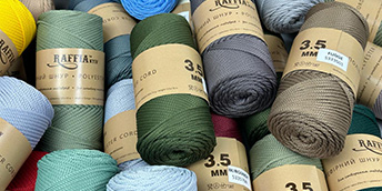 Розширення кольорової гами поліефірного шнура Raffia™