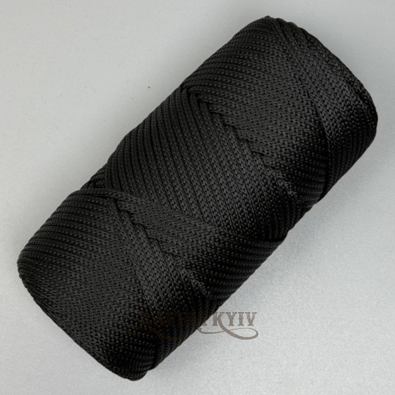 Черный 3 мм полипропиленовый шнур Hobby Trend - без этикетки