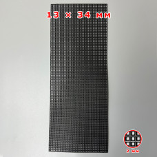 Відрізок прямокутної канви чорної, 13×34 см