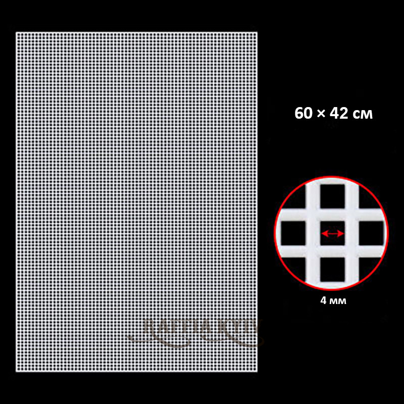 Rectangular canvas, dense, 60×42cm