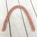 Coral acrylic chainlet, 21 mm