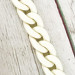 Creamy acrylic chainlet, 21 mm