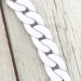 White frost acrylic chainlet, 21 mm