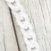 White translucent acrylic chainlet, 21 mm