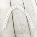 White translucent acrylic chainlet, 21 mm