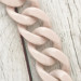 Beige acrylic chainlet, 33 mm