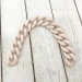 Beige acrylic chainlet, 33 mm