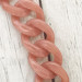 Coral acrylic chainlet, 33 mm