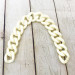 Creamy acrylic chainlet, 33 mm