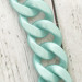 Mint of pearl acrylic chainlet, 33 mm