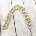 Cappuccino acrylic chainlet, 33 mm