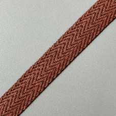 Brown keeper tape, 15 mm