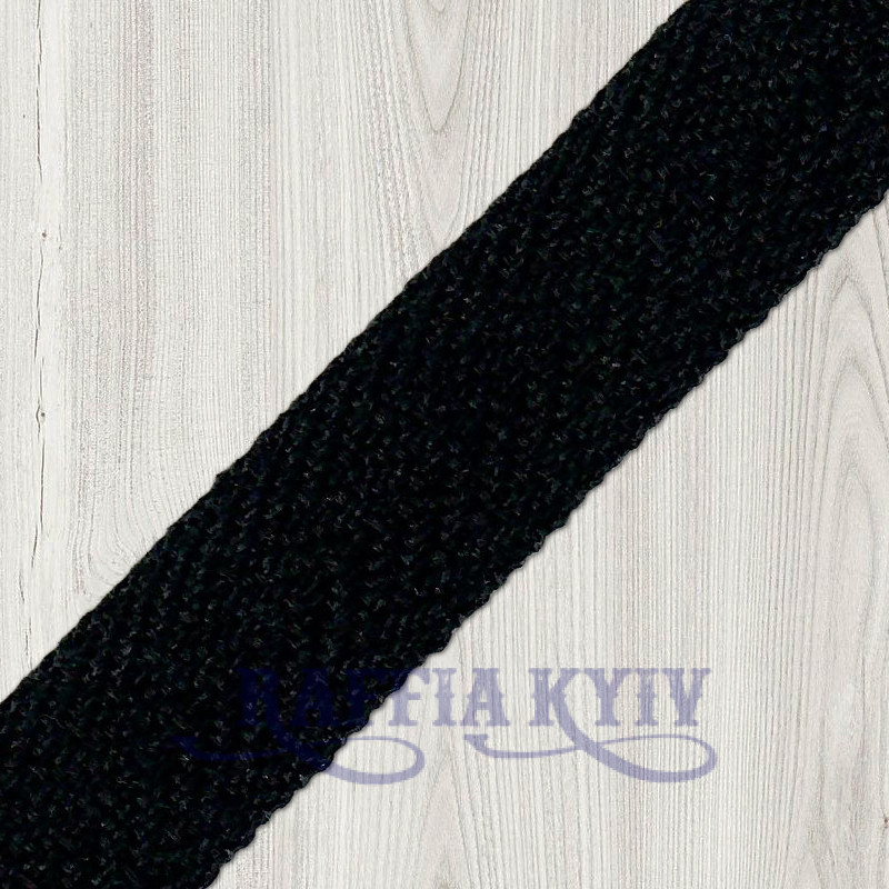Киперная черная лента, 20 мм