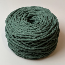 Emerald cotton braided round cord, 4 mm