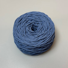 Джинс хлопковый плетеный круглый шнур, 3 мм