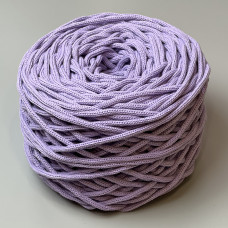 Lilac cotton braided round cord, 4 mm