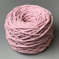 Rose cotton braided round cord, 4 mm