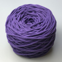Violet 4 mm cotton braided round cord Allcords