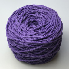 Фіолетовий бавовняний плетений круглий шнур, 4 мм