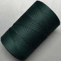 3 mm soft ribbon Emerald polyester cord