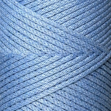 Голубой хлопковый шнур, 2 мм