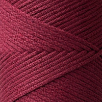 Бордо хлопковый шнур, 2 мм