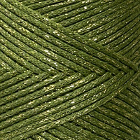 Папороть бавовняний шнур з люрексом, 2 мм
