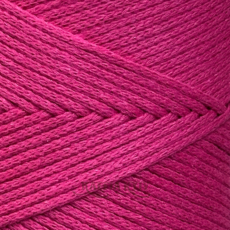 Фуксия хлопковый шнур Raffia™ Kyiv для макраме и вязания, 2 мм