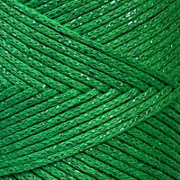 Трав'яний зелений бавовняний шнур з люрексом, 2 мм