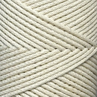 Слоновая кость хлопковый шнур, 2 мм