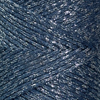 Джинс бавовняний шнур зі срібним люрексом, 2 мм