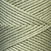 Льняной зеленый хлопковый шнур, 2 мм