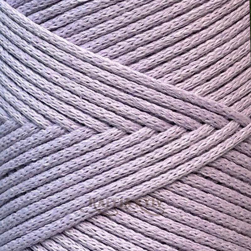 Сирень хлопковый шнур Raffia™ Kyiv для макраме и вязания, 2 мм