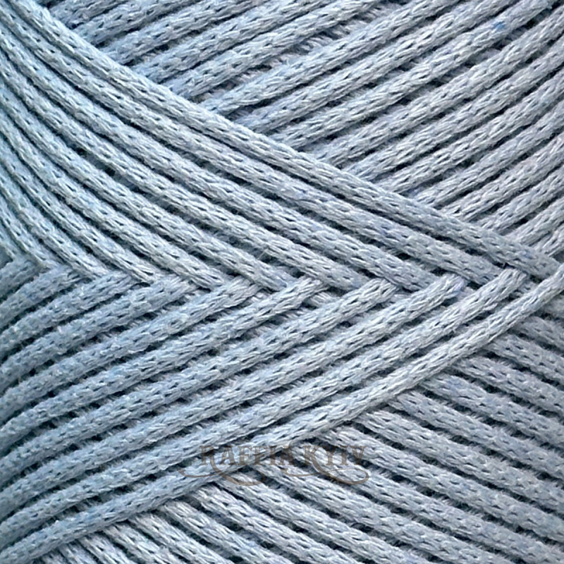 Бледно-голубой хлопковый шнур Raffia™ Kyiv для макраме и вязания, 2 мм