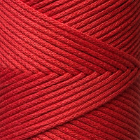 Red cotton cord, 2 mm