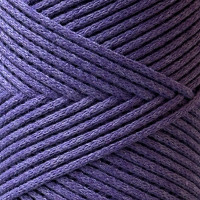 Фиолетовый хлопковый шнур, 2 мм
