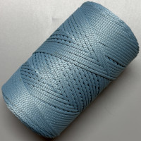 3 mm soft ribbon Light Jeans polyester cord