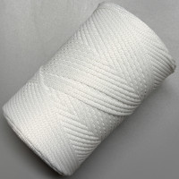3 mm soft ribbon White polyester cord