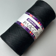 Black ribbon cotton cord, 140 m