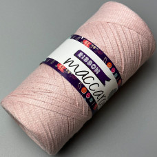 Pale pink ribbon cotton cord, 140 m