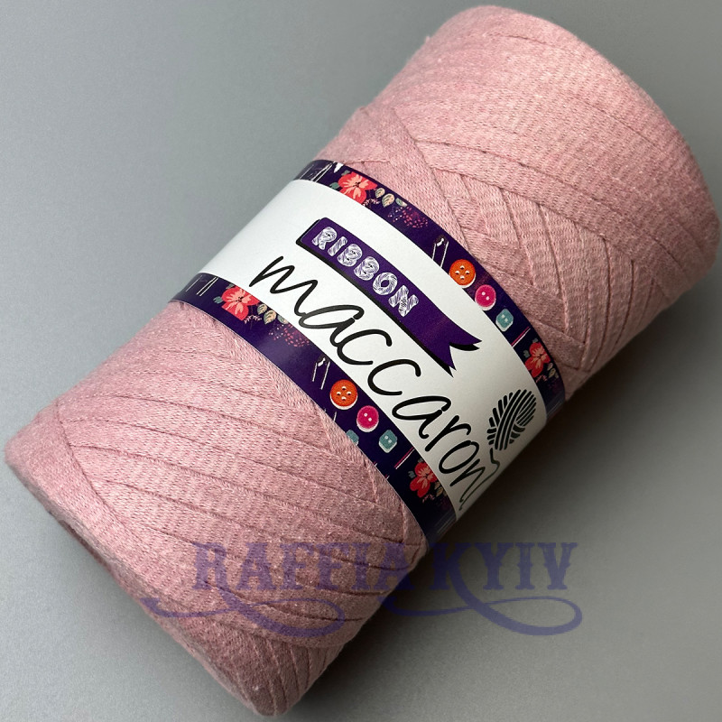 Pink ribbon cotton cord, 140 m