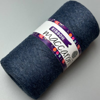 Темний джинс бавовняний плаский шнур, 140 м