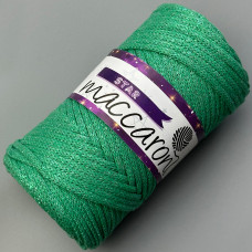 Green Star cotton cord with lurex, 105 m