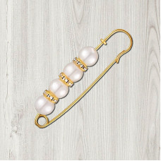 Pin with white pearls