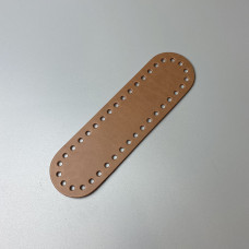 Ginger matt leather oval bottom, 18×5 cm