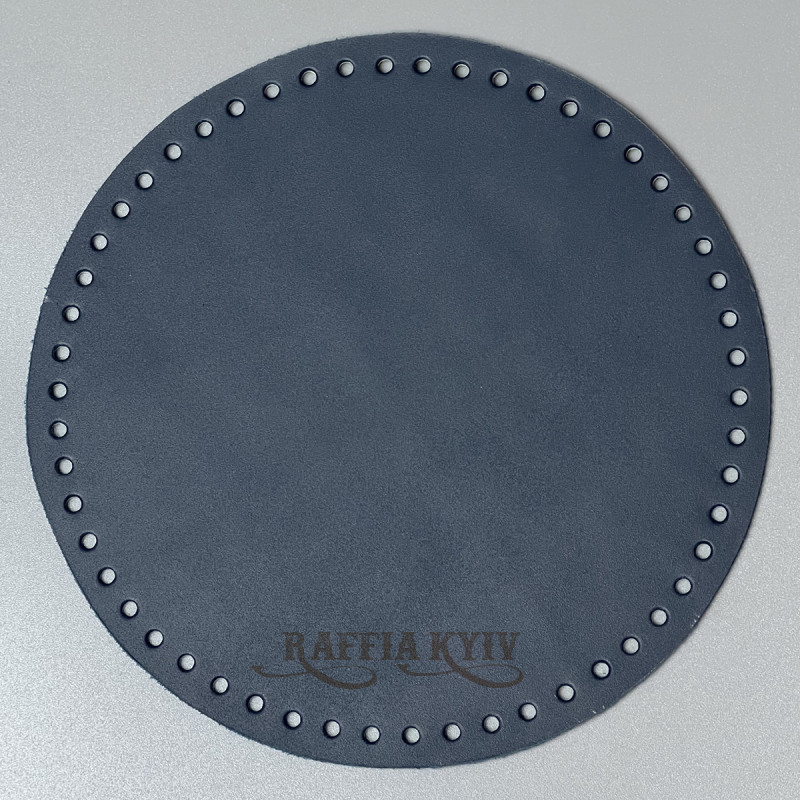 Jeans leather round bottom, ø 20 cm