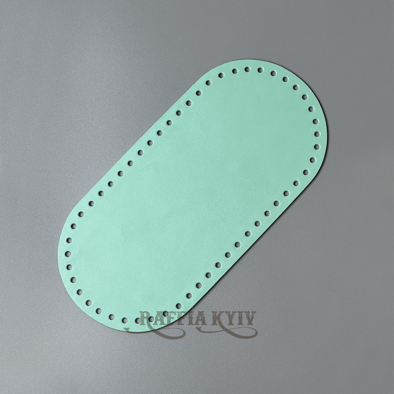 Tiffany leather oval bottom, 20×10 cm