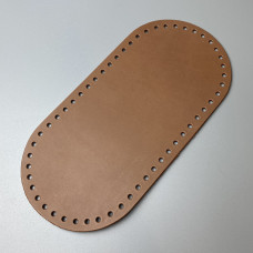 Ginger matt leather oval bottom, 25×12 cm