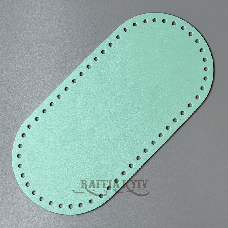 Tiffany leather oval bottom, 25×12 cm