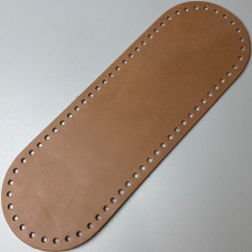 Ginger matt leather oval bottom, 30×10 cm